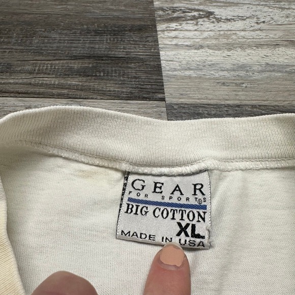 Vintage Gear For Sports John Carroll University‎ White XL Spellout NCCA T-Shirt - Picture 3 of 9